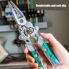 9 IN 1 Foldable Wire Stripper with Electricity Measurement Plier for Cutting Pulling Wires Cable Electrician Scissors