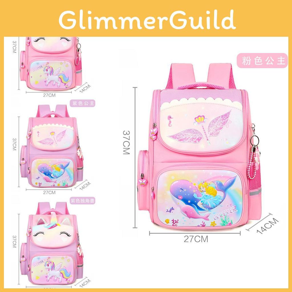 Adorable Cute Unicorn And Princess Girls Backpack Lightweight Large Capacity For School