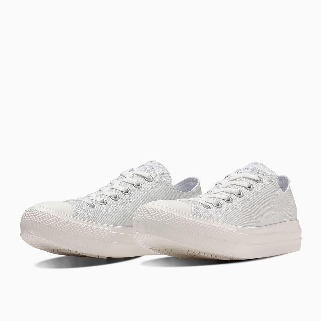 Converse All Star Light Plats Shiny Canvas OX Size Cm Sneakers, Silver, 25.0