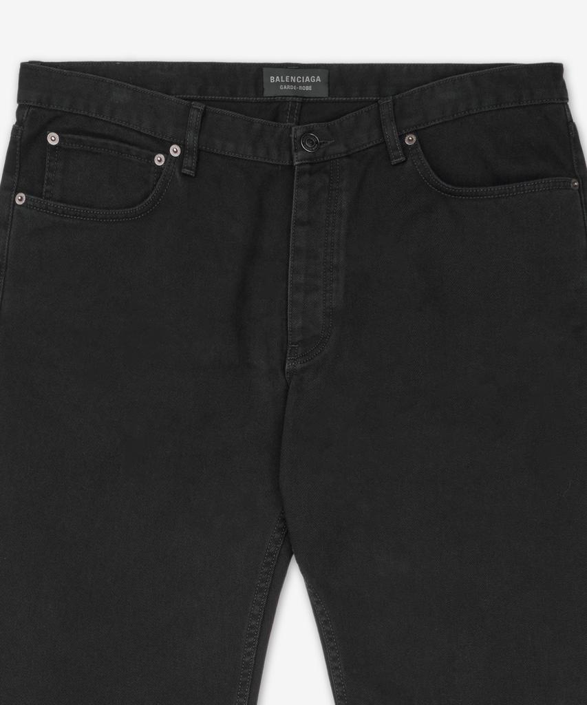 Ballensiaga Straight Fit Pants - Jet Black / 810788Tqw833207