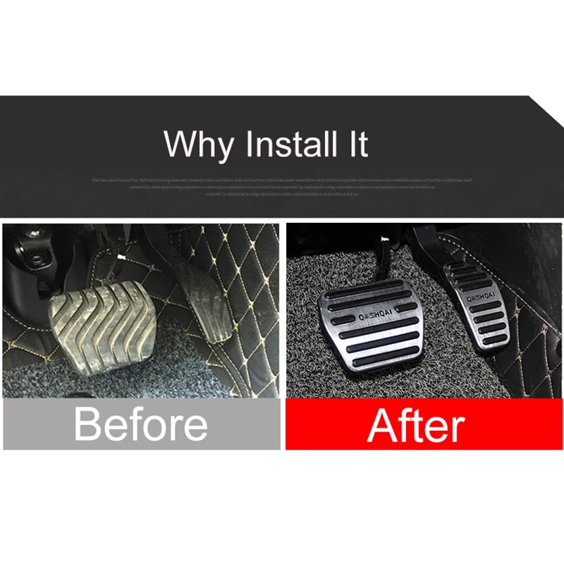 Car Pedals Pads Fuel Accelerator Brake Clucth Pedal Cover For Nissan Qashqai J11 J12 2014- 2022 2023