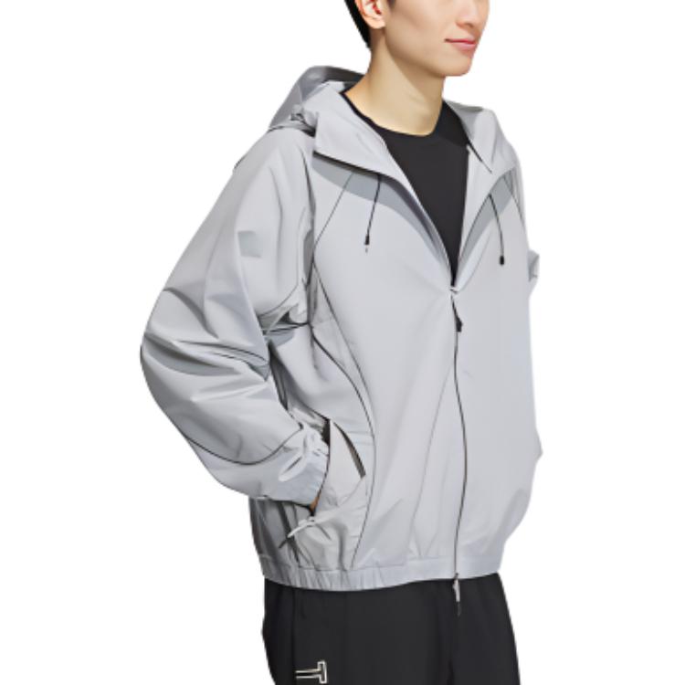Adidas FUSTL WOVEN Jackets & Coats Men's Stone Gray JI8736