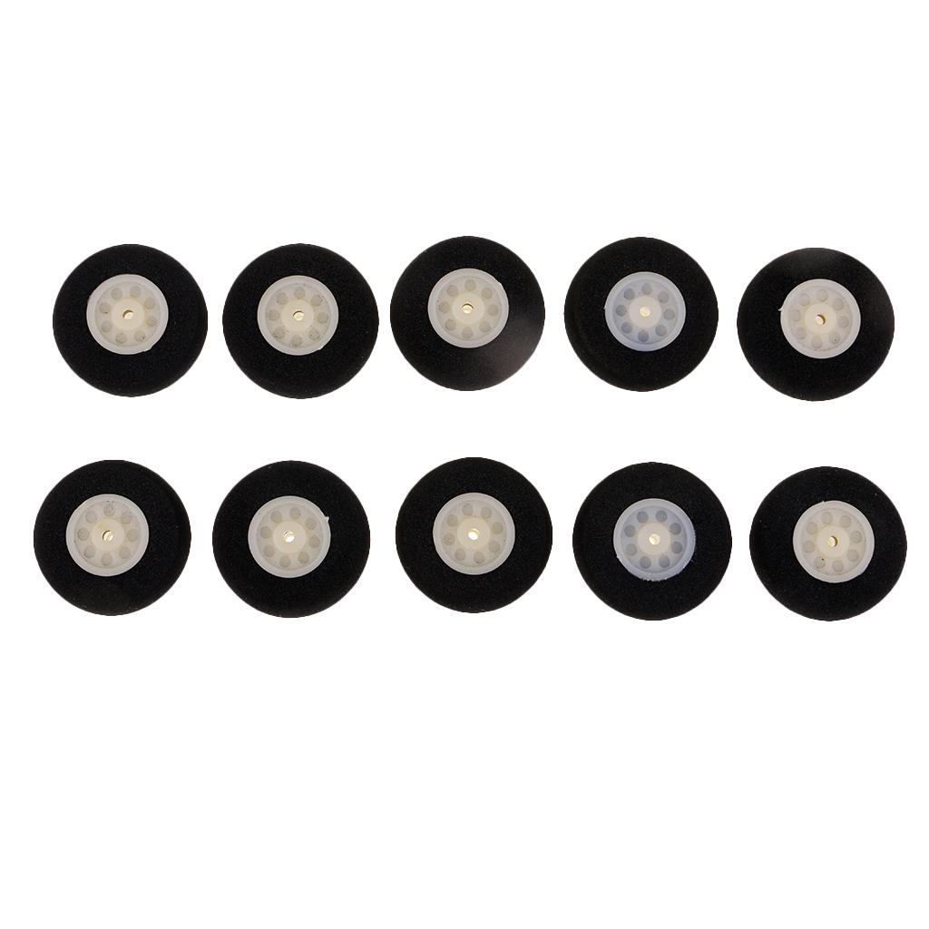 10 Pcs. Black Sponge Wheels Wheel Spare Part For RC ,