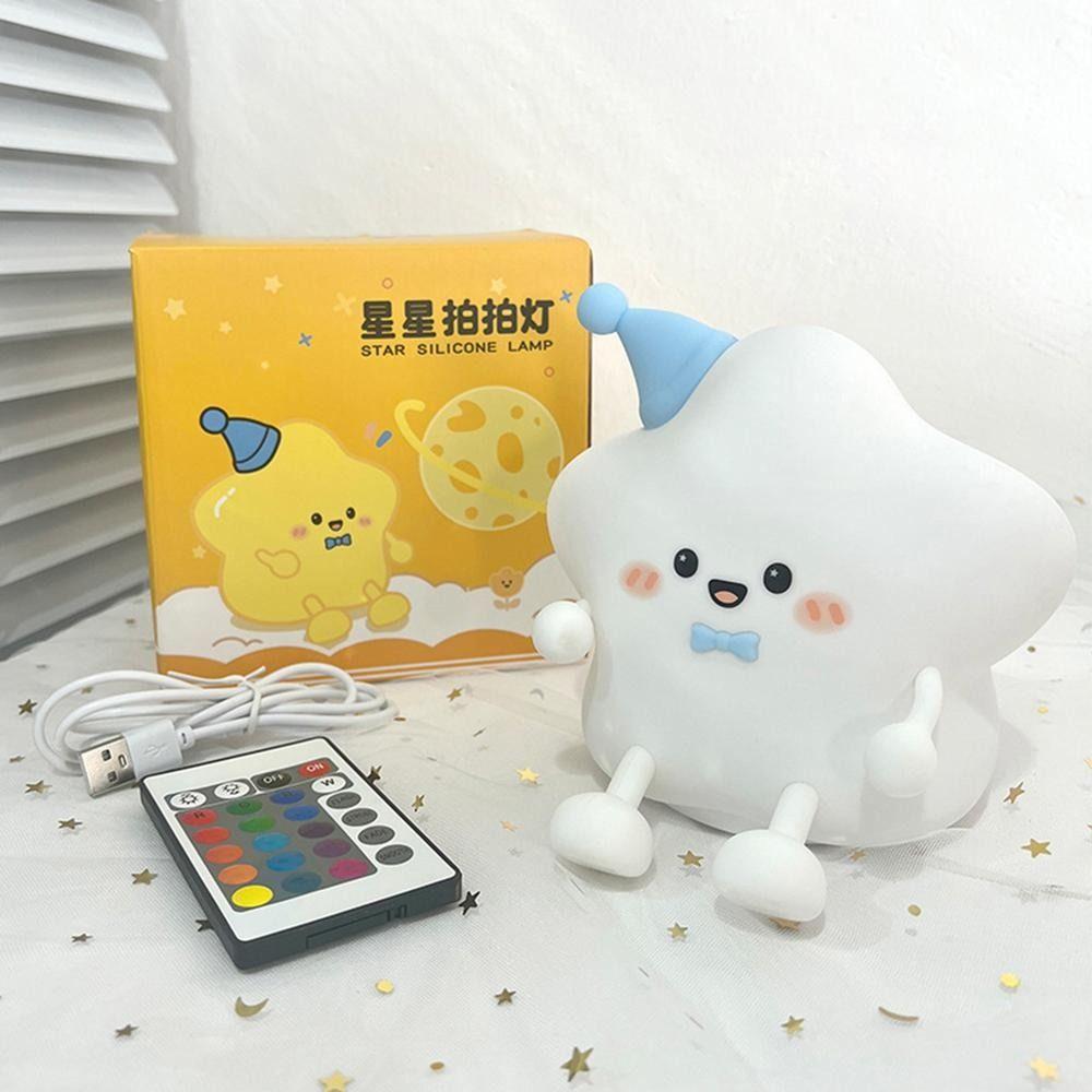 Long Edurance LED Night Light Rechargeable Kids Table Lamp Kawaii Touch Sensor Light  Gift