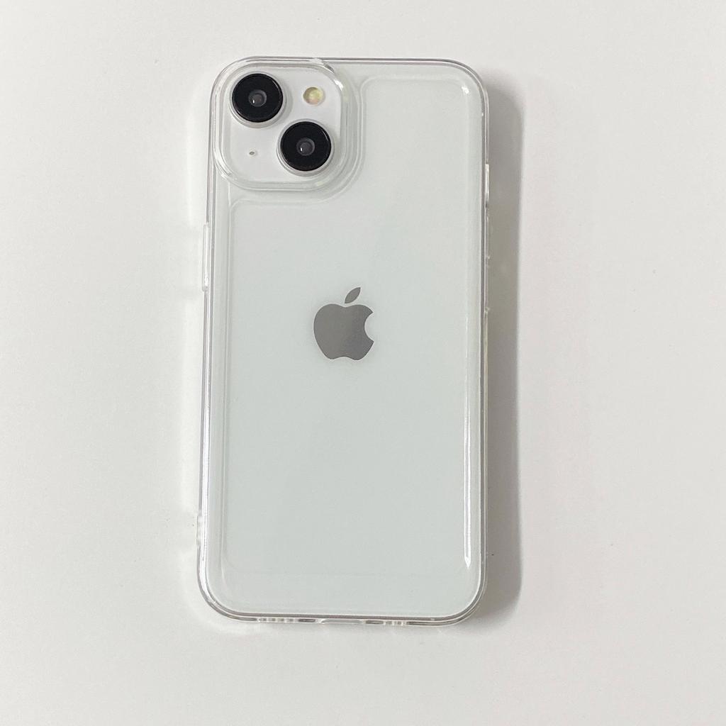 Transparent Large Hole Space Shell Suitable for Apple 16 Mobile Phone Case Iphone15promax Soft Shell 14 Simple 12 High Transparency