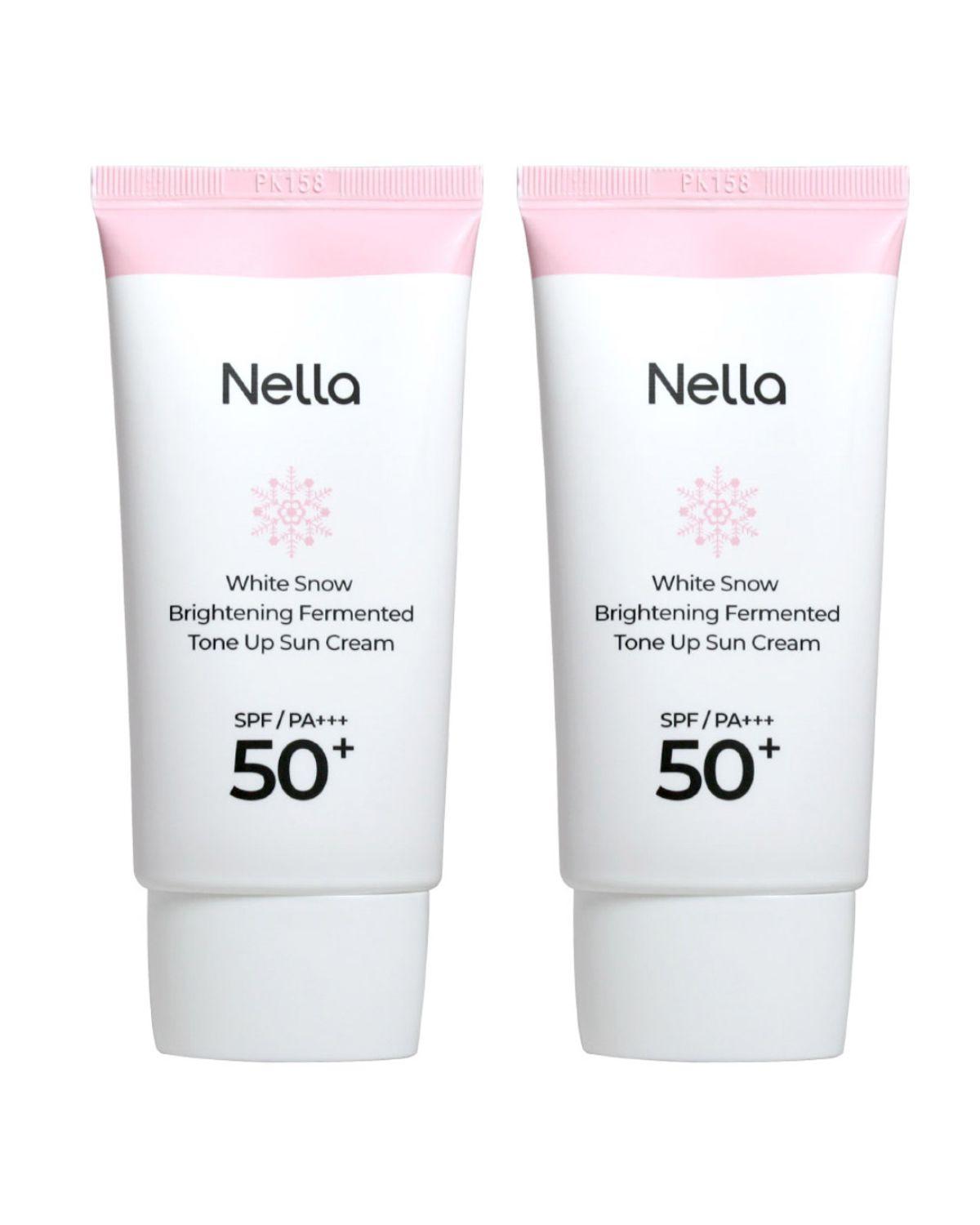 White Snow Radiance Fermented Tone-Up Sun Cream 50g * 2