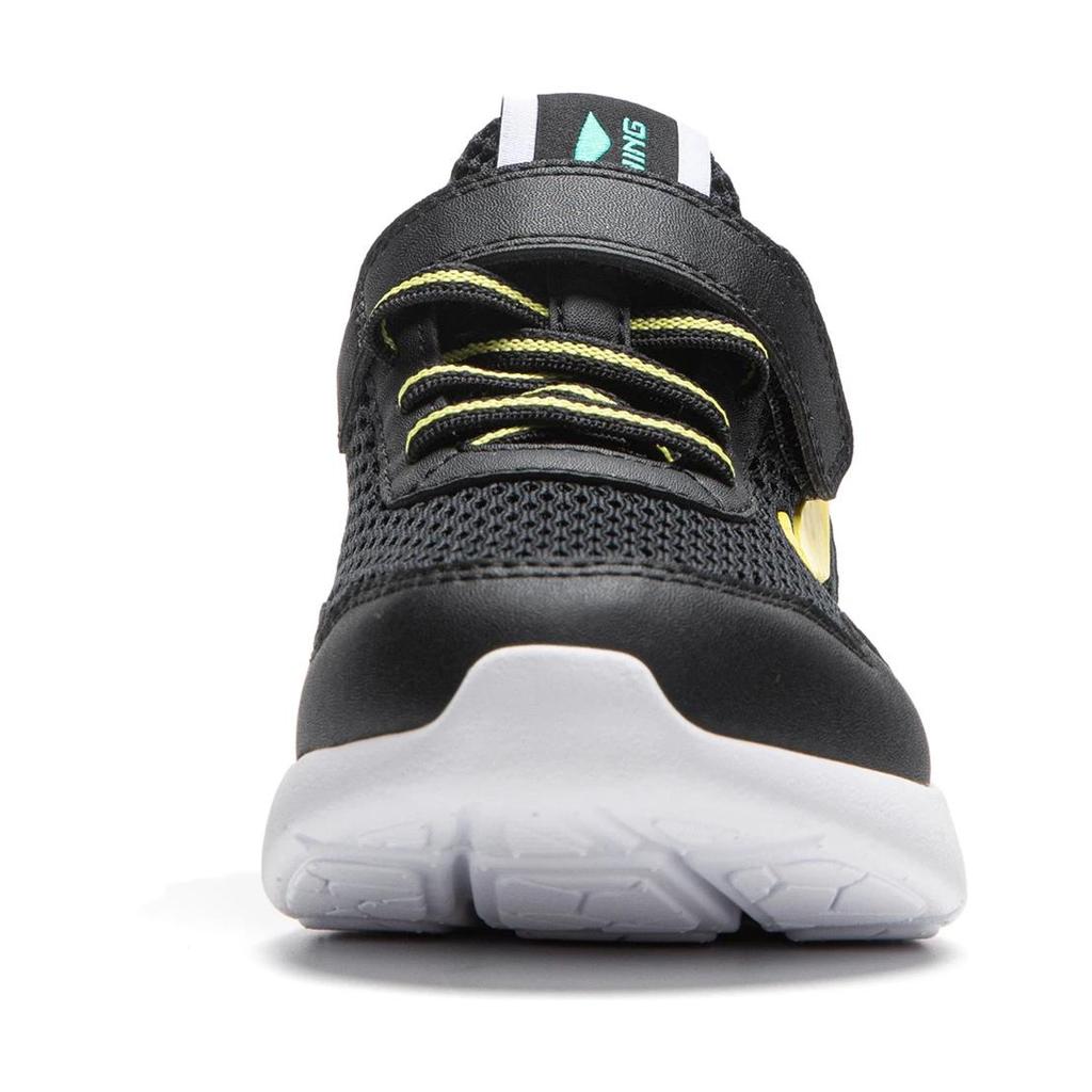 Li Ning Comfortable Simple Non-Slip Wear-Resistant Low-Top Casual Shoes Kids Sneaker Black YKNU080-3