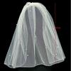 Mesh Bridal Veil Two Layer Bow Veils Simple Wedding Veils  Women/Girls