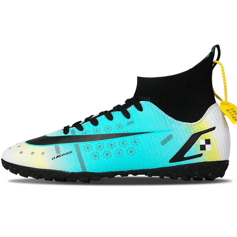 Youth training foreign trade broken new student nail football shoes men's long nail shoes sports shoes women's large size high price