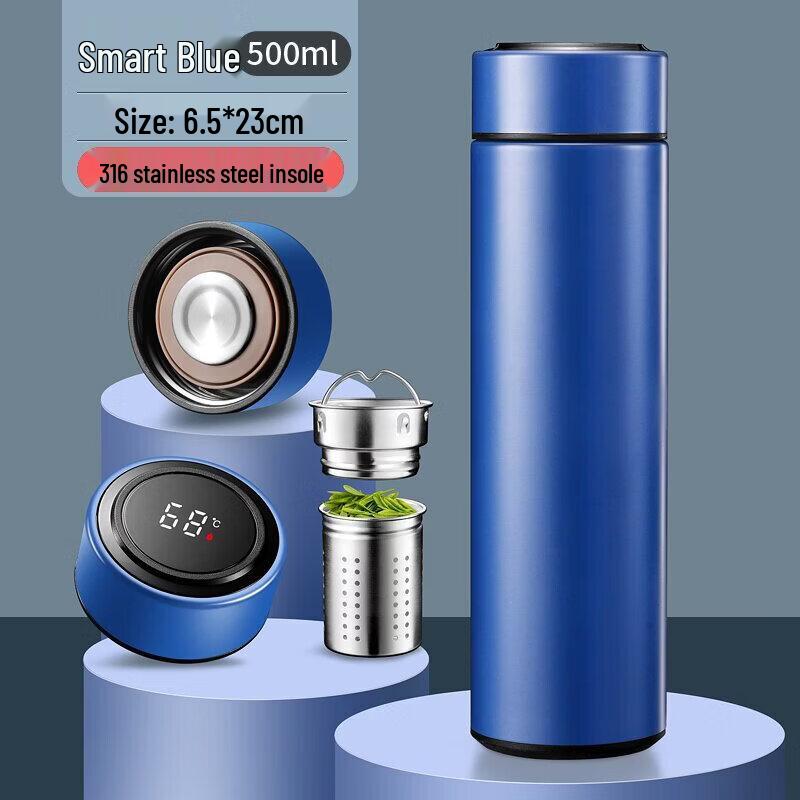 Qiwei 316 Stainless Steel Smart Tea Thermos Cup