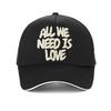 All We Need Is Love Letter Printed Breathable Baseball Cap Men's Women Fashion Harajuku Pop Unisex Casual Caps Snapback Hats