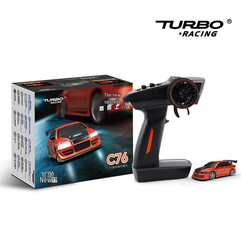 TURBO RACING Limited Edition C76 Mini 1:76 Customizable Wheelbase Remote Control Car 1:76