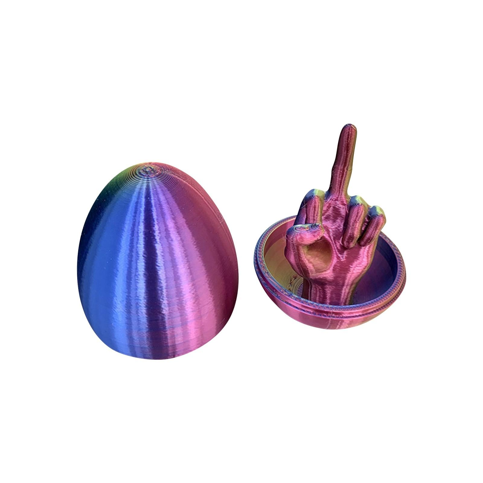 

3D-печать Дружественный Жест Яйцо Декомпрессионный Инструмент Забавная Игрушка Взрослый Подарок Забавный One Size