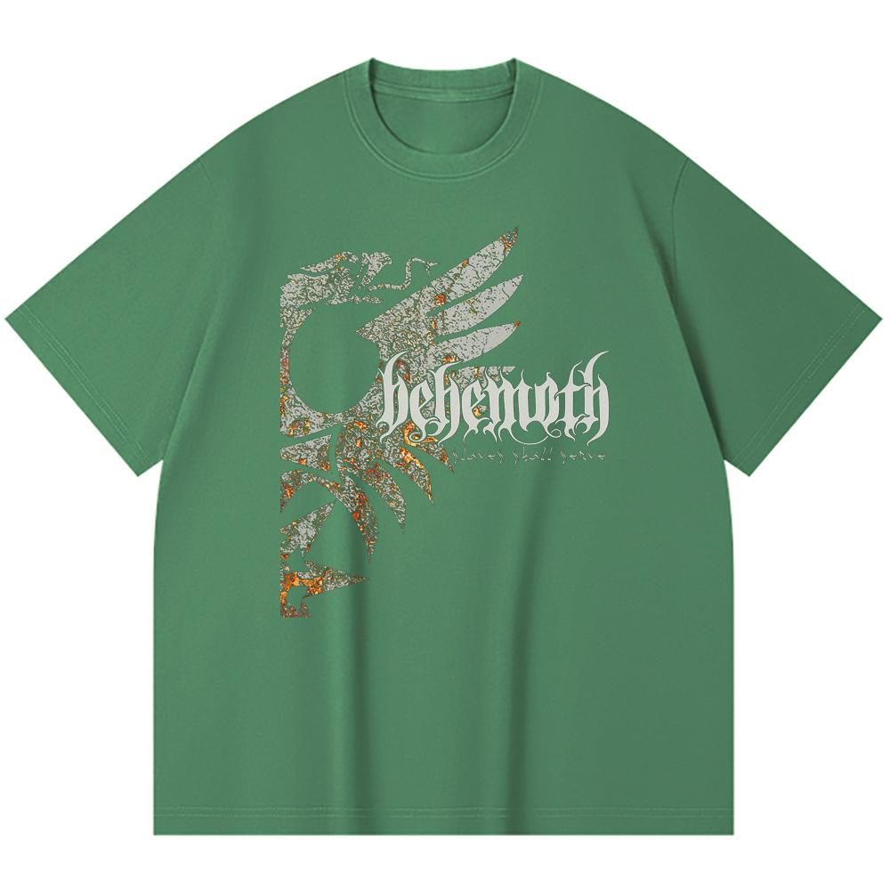 230 g/m² 100% Bavlna T-shirt Heavy Metal Rocková Kapela Tisk Populární Hudby Unisex Těžký Bavlněný T-shirt