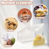 50/100Pcs Cake Slice Container Clear Triangle Dessert Box Reusable Food Packing Box Stackable Sandwich Holder For Fruit Cake