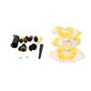 Steam Cleaner Accessories Set Nylon Copper Wire Brushes Nozzles Microfiber Cloths Sealing Rings for Kitchen Bathroom