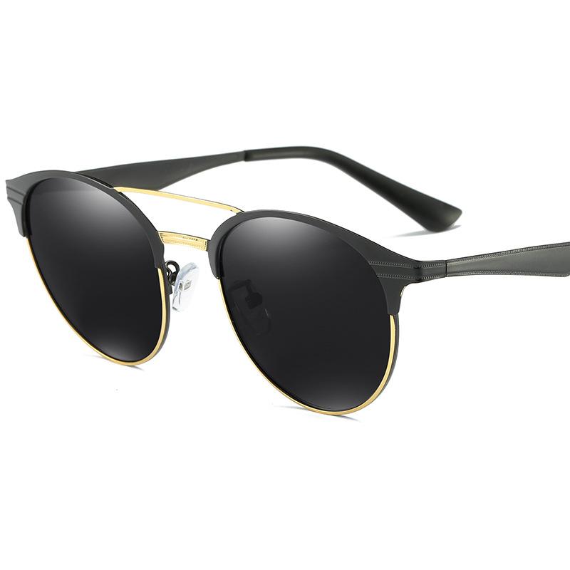 Kolorowe okrągłe ramki mężczyźni kobiety moda spolaryzowane okulary przeciwsłoneczne klasyczne okulary przeciwodblaskowe okulary do jazdy na świeżym powietrzu okulary UV400