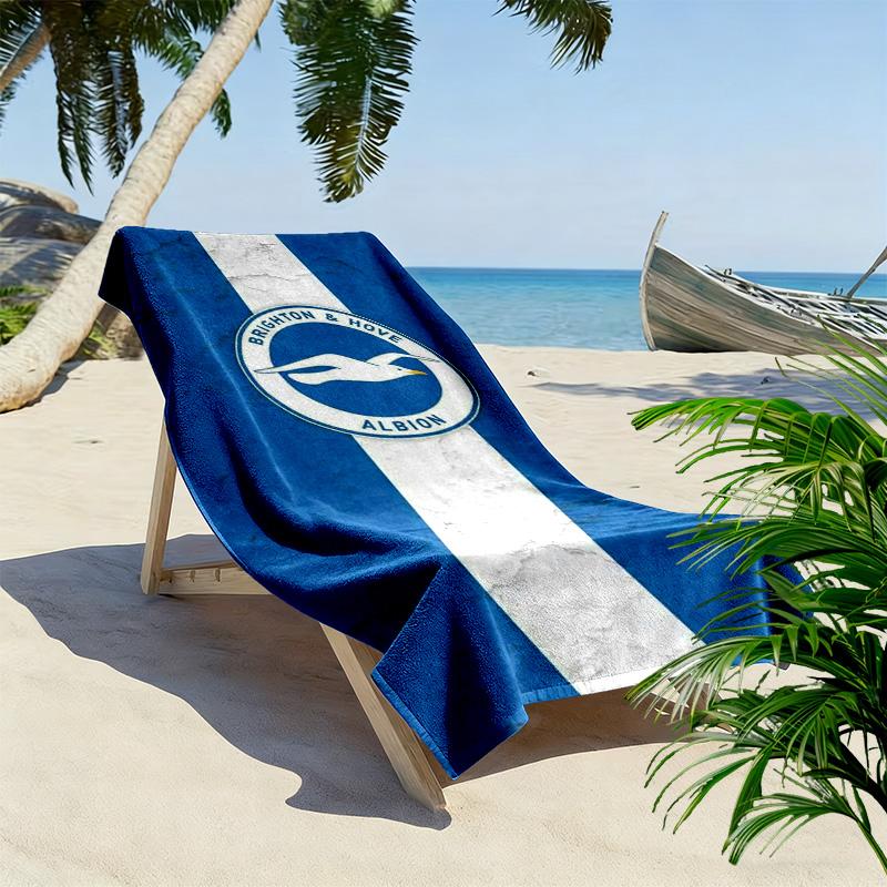 Asciugamano da Spiaggia Brighton & Hove Albion, Asciugamano Grande Morbido Asciugatura Rapida per Spiaggia Campeggio Nuoto