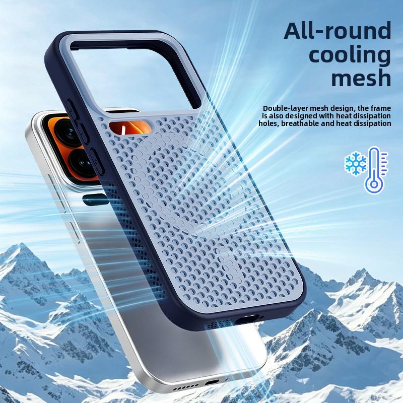 For Xiaomi Mi 17 Pro Max Case Hard Silicone Heat Dissipation Magnetic MagSafe Protect Back Cover For Xiaomi Mi 17 15 14Pro Shell