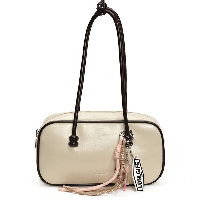 New Fashion Versatile Shoulder Bag Women's Casual Bag Solid Color Tote Bag