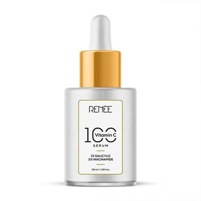 RENEE 15% Vitamin C, 1% Salicylic & 2% Niacinamide Face Serum for Glowing Skin, Reduces Dark Spots, Acne, Fine Lines  for All Skin Type - 30 Ml
