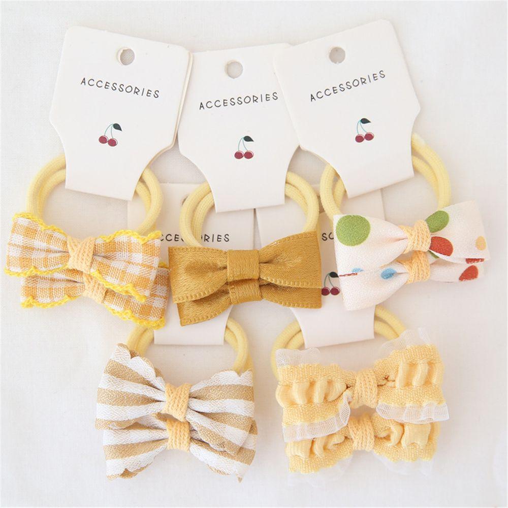 Fashion Kids Girls Accessories Elastic Rubber Band Hair Rope Gum Flower Headdress Hair Ties Bowknot