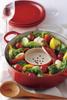Le Creuset Cocotte Japonaise, 24 cm, Cherry Red, Cast Iron Enamel Pot, Gas, Induction, and Oven Compatible [Official Japanese Product]