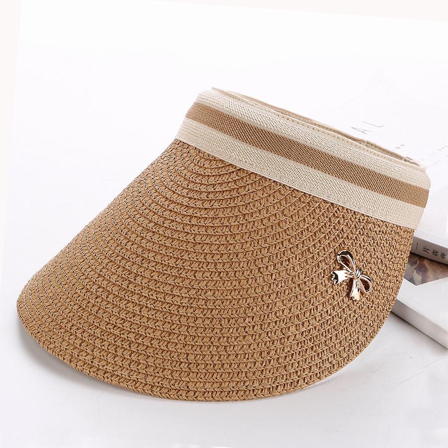 High-quality Korean Bowknot Top Hat Straw Hat Duck Tongue Hat Women's Summer Sunshade Beach Hat