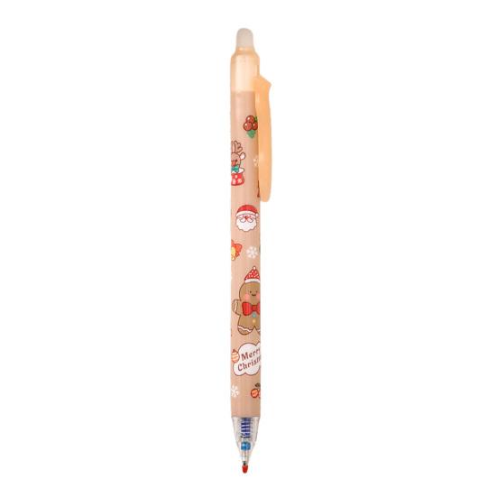 Yousheng Christmas Erasable Gel Pen 0.5mm Retractable Ink Pens with Eraser Tips Festive School Office Supplies