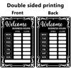 Lesnala 2Pcs Business Hours Sign Changeable Store Time Mark with Stickers for Coffee Bar Shop Restaurant Door Window Supplies 13.78 X 9.45 Inch PVC