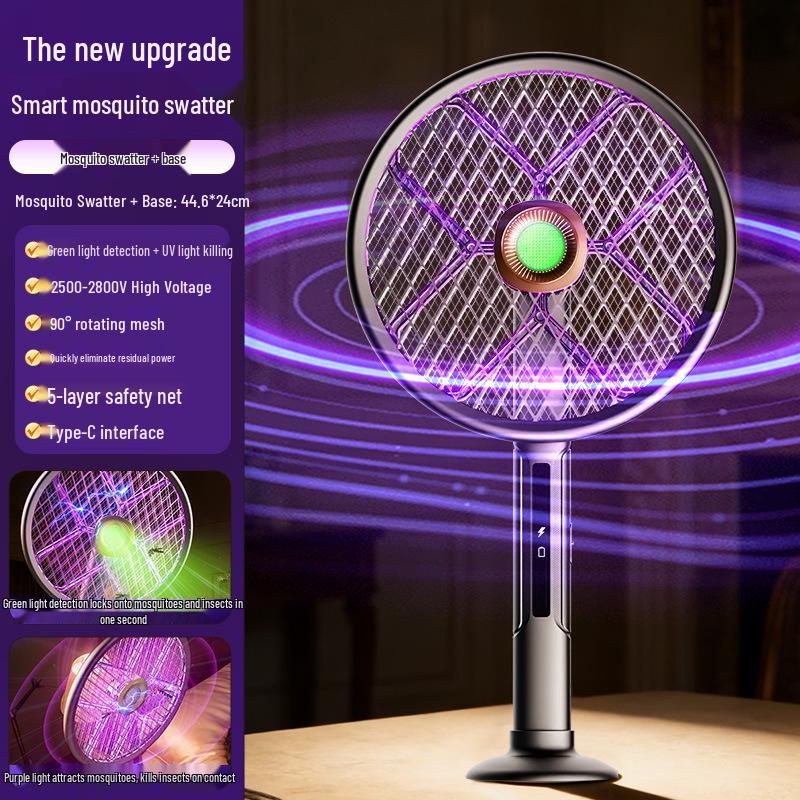 Summer Home Light Wave Foldable Electric Mosquito Swatter and Outdoor Automatic Mosquito Killer Lamp