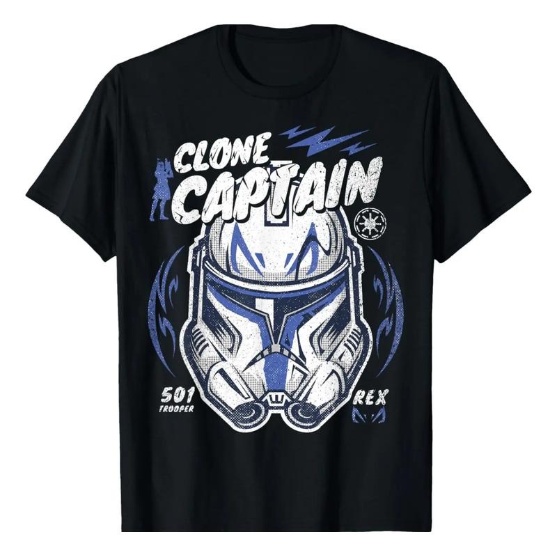 Camiseta De Star Wars Clone Wars Clone Captain Rex S