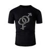 Hetero Symbol Heterosexuelles Geschlechtsschild T-Shirt Herren Rundhals Homme Berühmte Frauen T-Shirts Top Tee