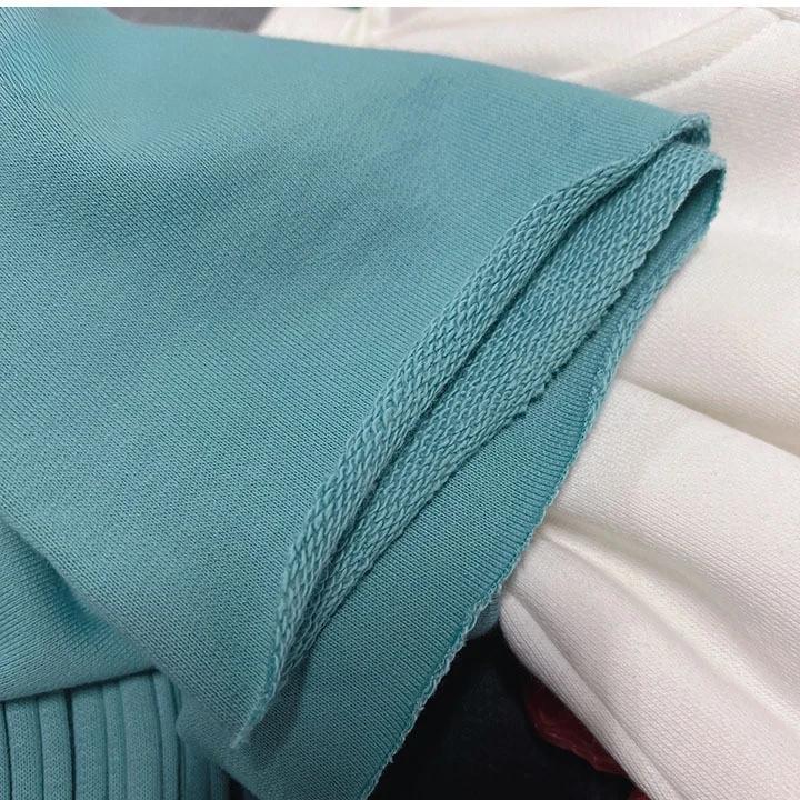 Wide 180cm French Terry Loop Cotton Knitted Fabric Abrasion-Resistant Sweatshirt Sweater Suit Sports Casual Wear Comfortable