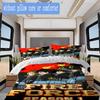 Fire Force Pattern Bedding,Quilt Set Quilt Cover Pillowcase Home Birthday Gift (1*duvet Cover+2*pillowcase,without core)SSJT0917529