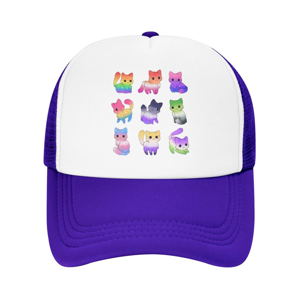 Sounds Gay Im In LGBT Pride Rainbow Mesh Baseball Cap Adult HipHop Trucker Hat Adjustable Polyester Sun Caps