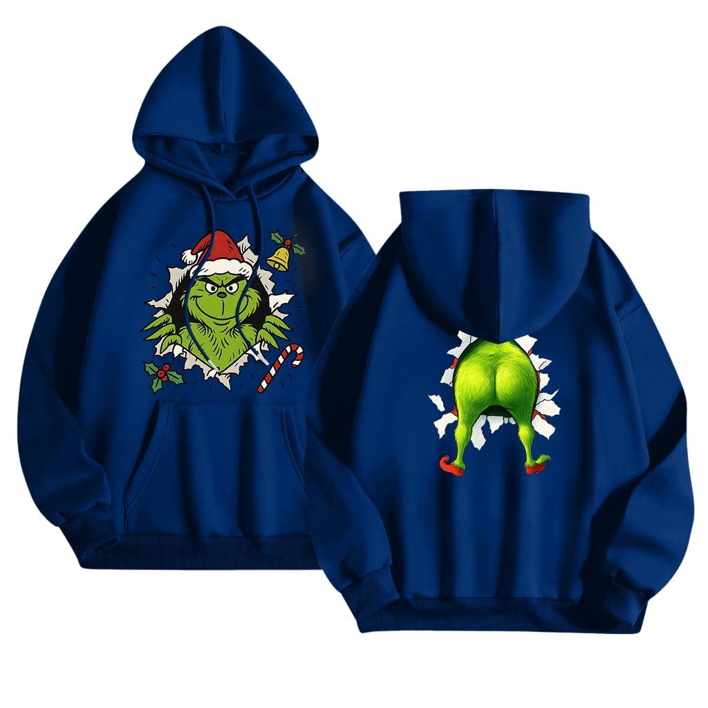 Women's Fashionable Casual Long-Sleeved Hooded Printed Sweatshirt