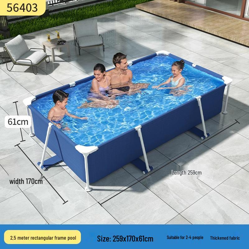 Bestway Inflatable Family Frame Pool for Kids and Home Use