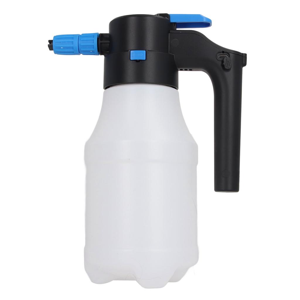 Electric Foam Sprayer with USB Pressurized 1.5L for Home Garden Car Wash Beauty Cleaning
