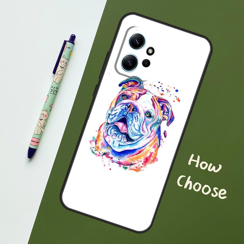 

British Bulldog Case For Xiaomi Redmi Note 14 10 11 12 13 15 Pro Plus Cover For Redmi 15 15C 14C 12C 10C 13C Redmi Note 9