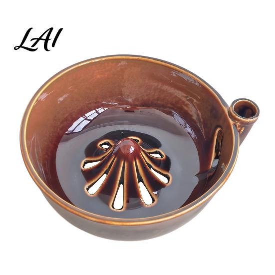 Ceramic Fruit Cleaning Container Berry Self Rinsing Bowl with Integrated Drain Vortex Automatic Modern Tray Colander Efficient for And Vegetable