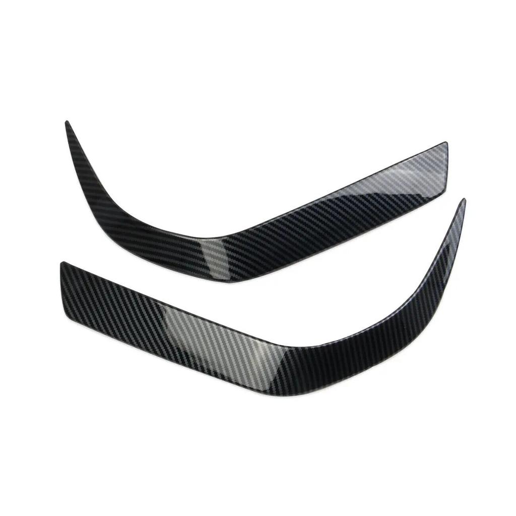Carbon Fiber Look Front Bumper Headlight Protector Trims For Mitsubishi Outlander 2022 2023 Auto Accessories