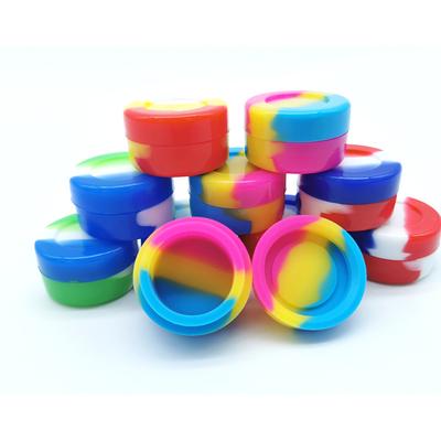 2/3/5/7ml Silicone Empty Cosmetic Jar Mini Face Cream/Lotion/Cosmetic/Wax/Oil Travel Containers Storage Container Smoking