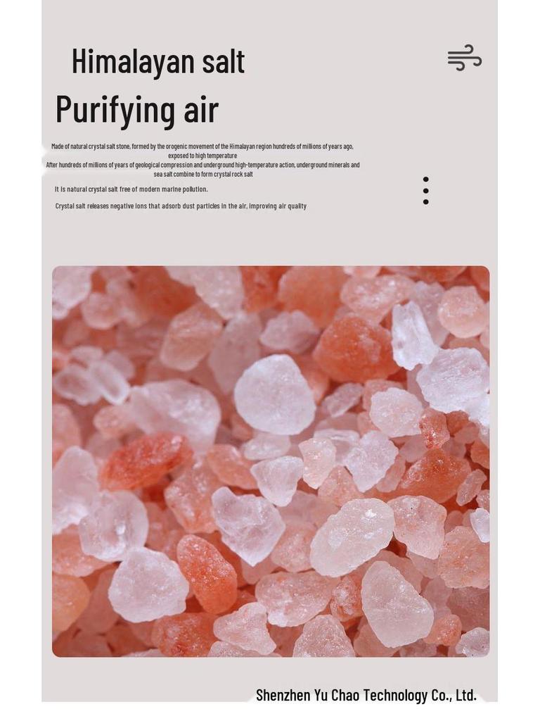 Dyfuzor Aromatu Kryształowy Sól Himalajska i Kolorowa Lampa Nawilżająca