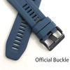 QuickFit 22mm 26mm Strap For Garmin Quatix 8 7 6 5 Sapphire Tactix 8 7 Pro Delta Bravo Silicone Band Fenix 7X 7 6X 6 5X Bracelet