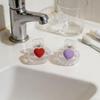2Pcs Heart Toothbrush Clip Portable Travel Dustproof Toothbrush Head Cover Storage Box Toothbrush Protective Cap