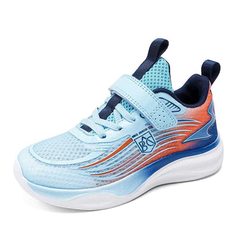 

Кроссовки для детей, детская повседневная спортивная обувь для мальчиков, дышащая летняя сетчатая детская обувь на липучках для девочек, для бега в школе 39 небесно-голубой