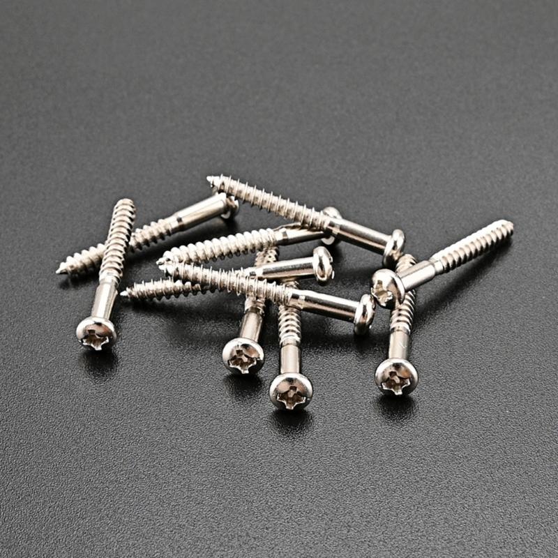 Pack of 10 Guitar Screw Kit for Electric Guitar Bridge Screw Neck Plate Mounting