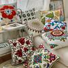 45x45cm Ethnic-Style Floral Embroidered Pillowcase Cojines Cotton Owel Embroidered Throw Cushion Cover Headboard Pillowcases