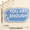 Doku Cartoon English Embroidery Patch Set: Computer Embroidery Labels, Bag Stickers, Clothing Accessories, and Cloth Stickers